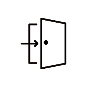 ジムに到着イラスト